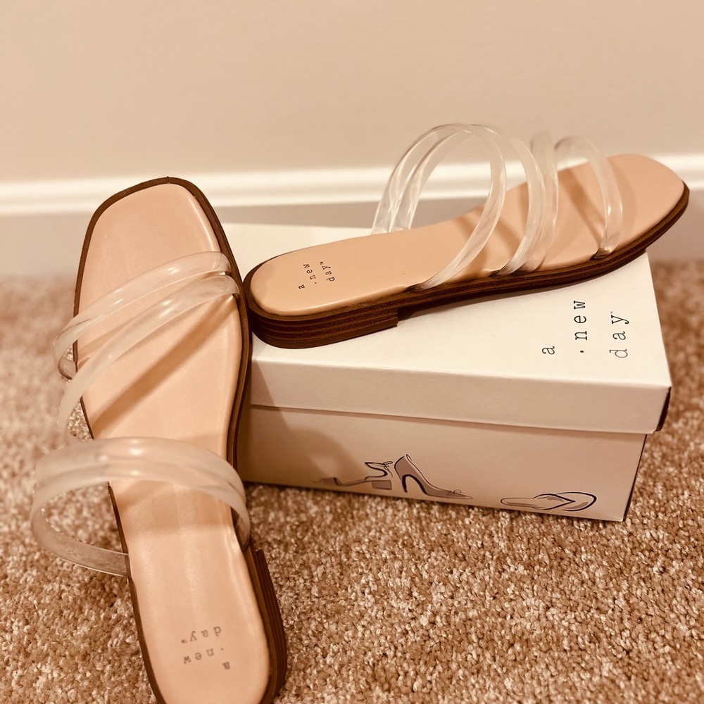 Clear Strapped Sandals